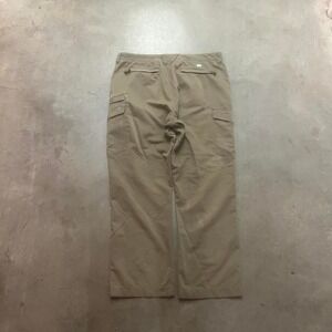 Vintage quiksilver men's brown cargo pants light weight utility surfer baggy 35‎